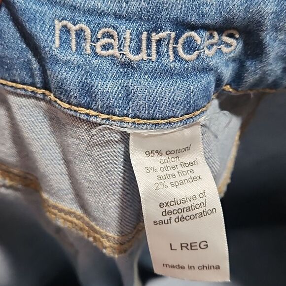 Maurices Light Blue Rugged Cropped Skinny Jeans - Picture 4 of 5